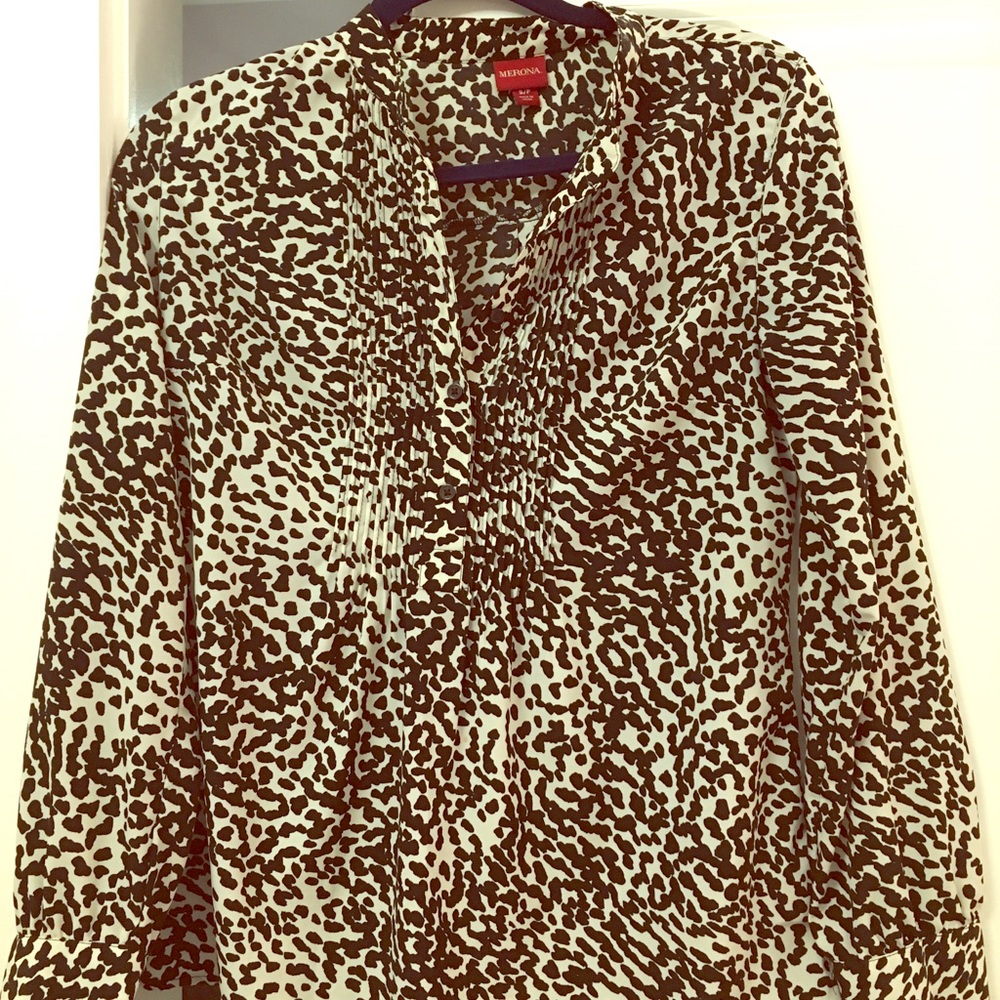 Merona Classic Patterned Half-Button Down